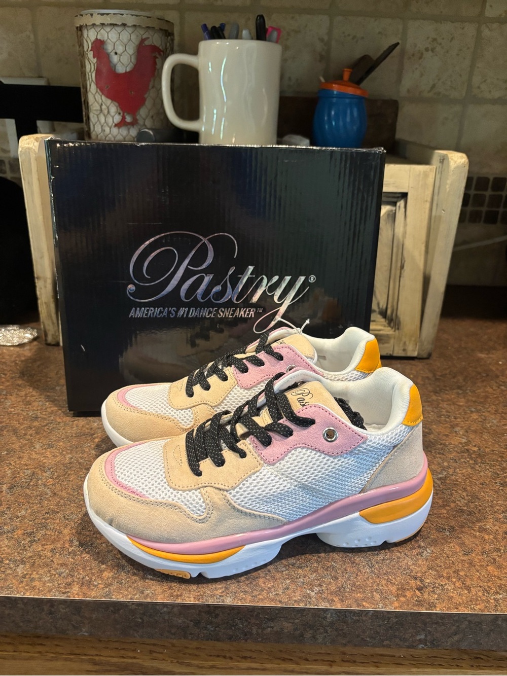 Pastry Women's Colorblock Platform Sneaker - Pink, Yellow & White